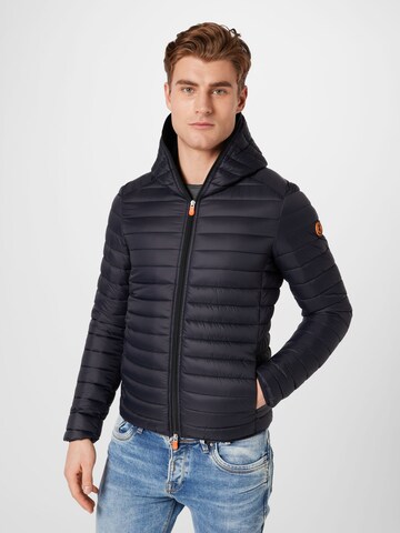 SAVE THE DUCK Between-Season Jacket 'DONALD' in Black: front
