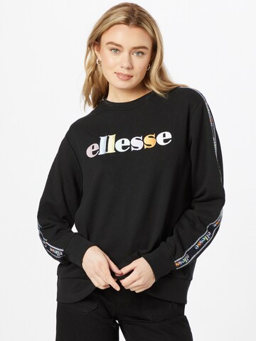 ELLESSE Sweatshirt 'Ginny' in Black: front