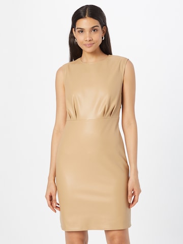 b.young Dress in Beige: front
