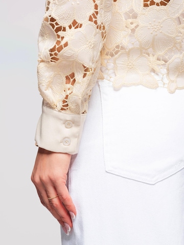 Ombre Bluse‌‌‌‌‌‌‌‌‌ in Beige