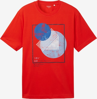 TOM TAILOR T-Shirt en bleu / bleu clair / rouge / noir, Vue avec produit