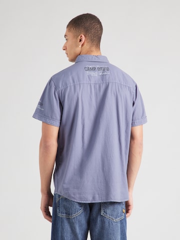 CAMP DAVID Regular fit Button Up Shirt in Blue