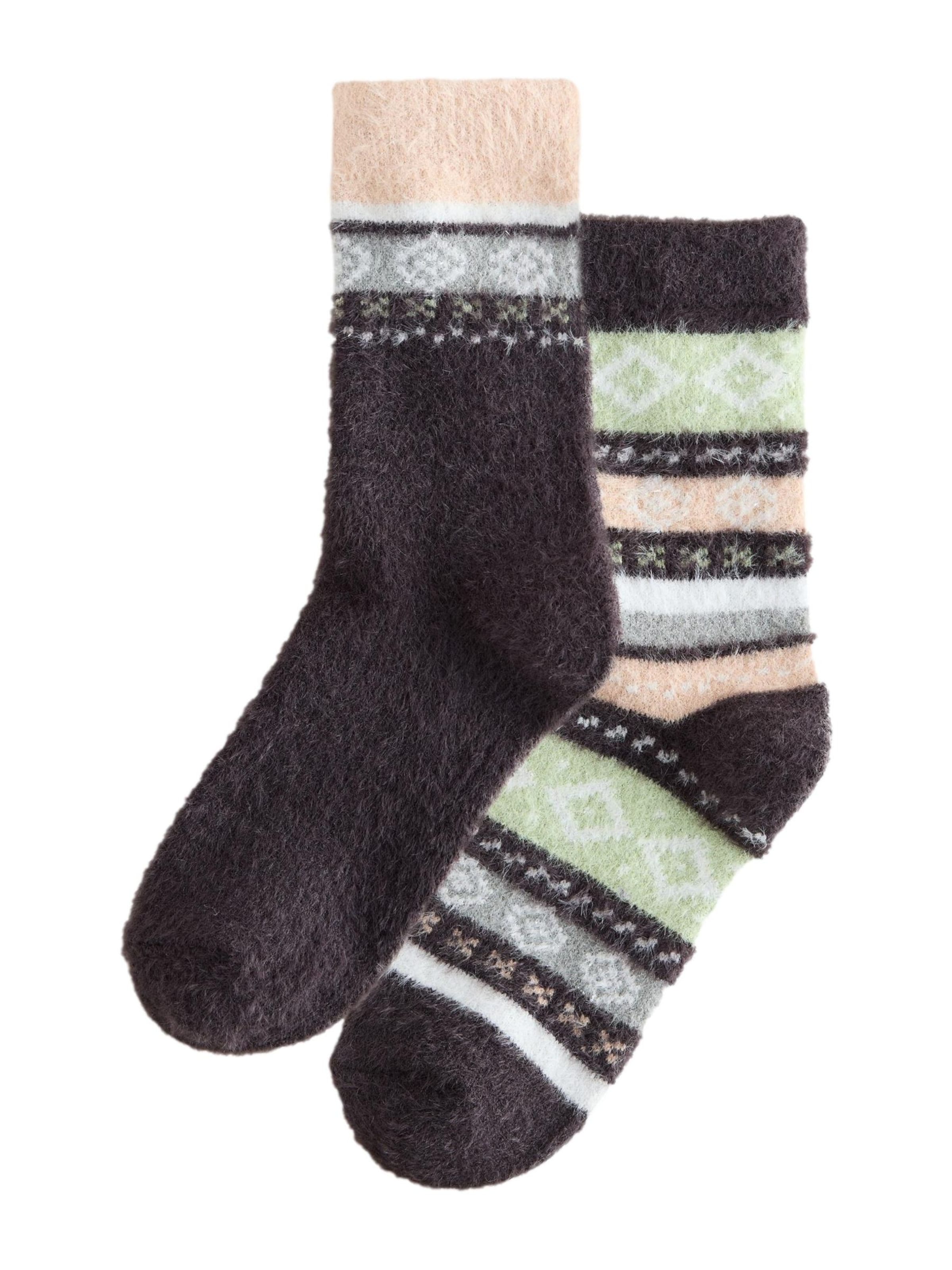 Next Nogavice | črna barva: sprednja stran