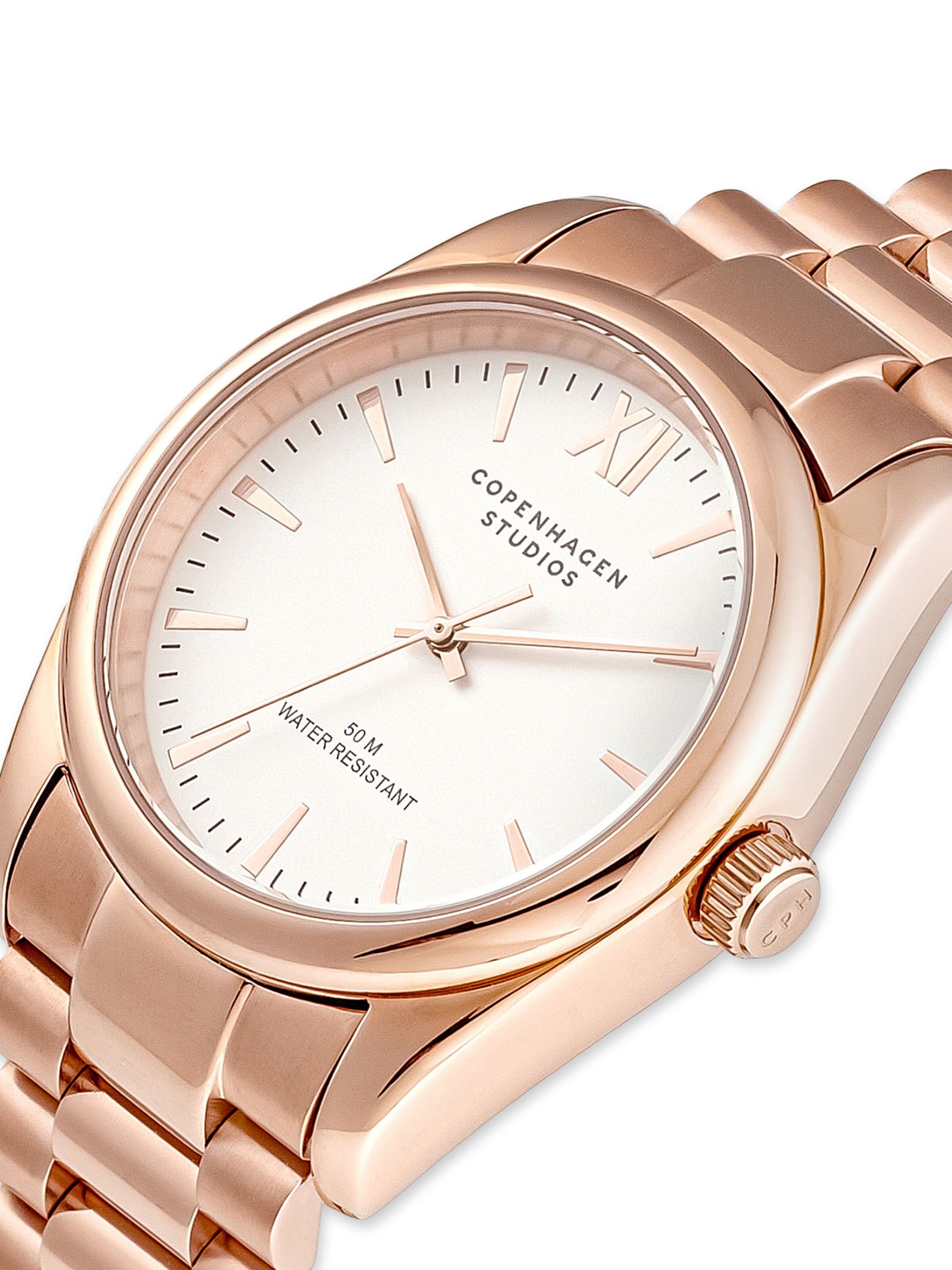 Montre à affichage analogique Copenhagen Studios en or