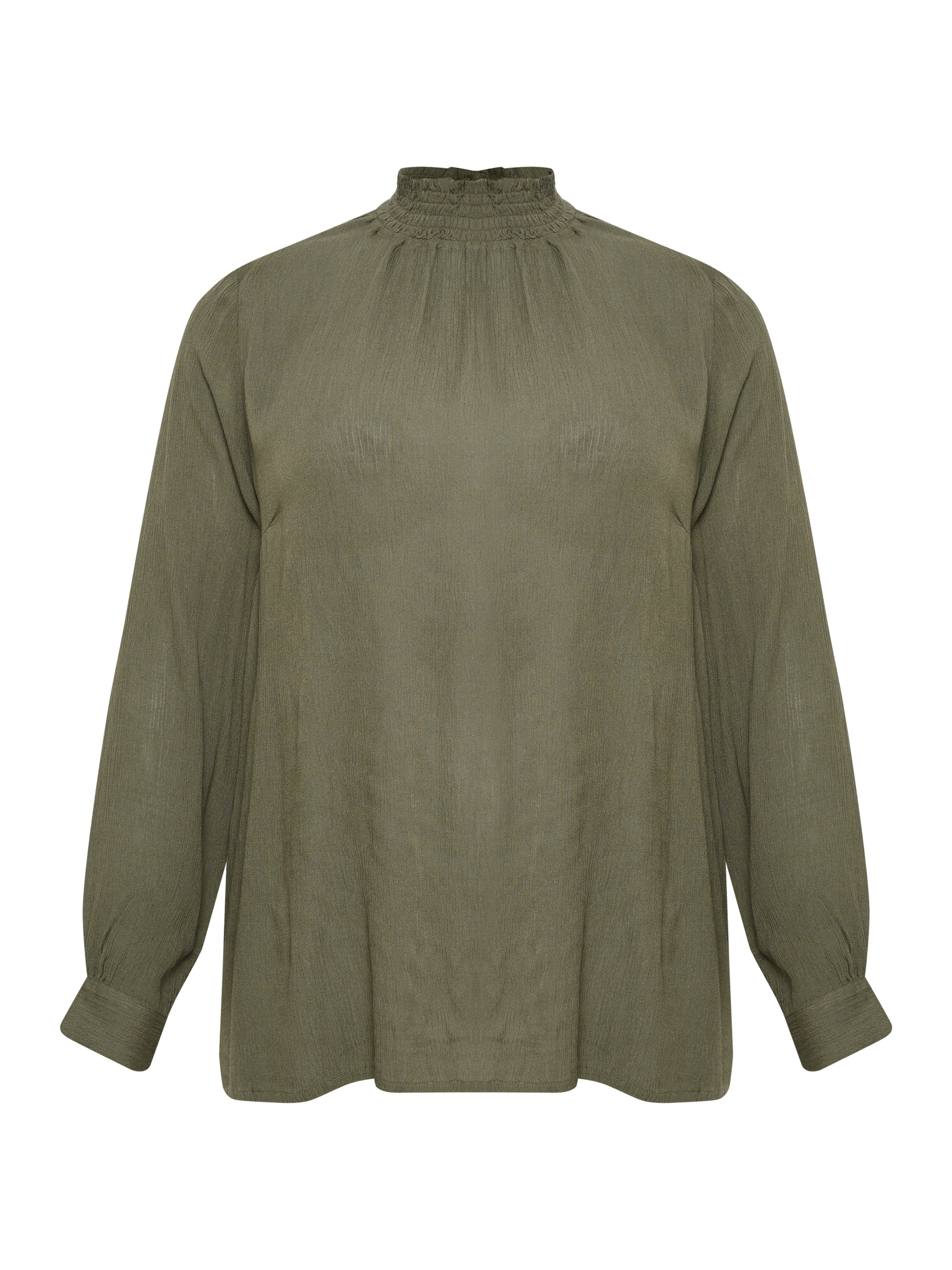 KAFFE CURVE Bluse in Grün: Vorderseite