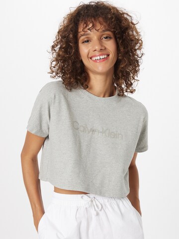 T-shirt Calvin Klein Sport en gris : devant