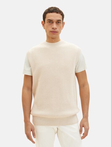 TOM TAILOR Slipover in Beige: front