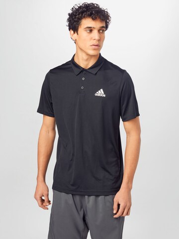 ADIDAS SPORTSWEAR Performance Shirt 'Aeroready Designed To Move' in Black: front
