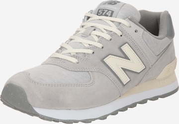 Sneaker bassa '574' di new balance in grigio: frontale