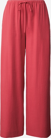 MSCH COPENHAGEN Wide leg Byxa 'Daria' i rosa: framsida
