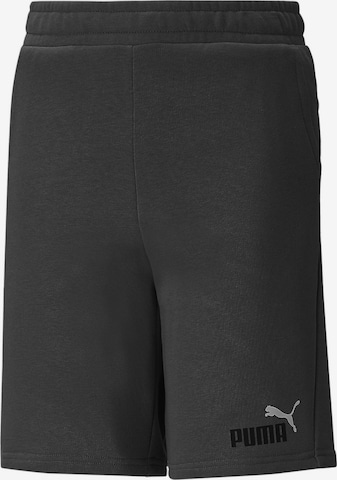 PUMA Regular Pants in Black: front