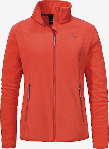 Veste en polaire fonctionnelle ' Hiking Fleece Jk Style Ash WMS ' Schöffel en rouge : devant