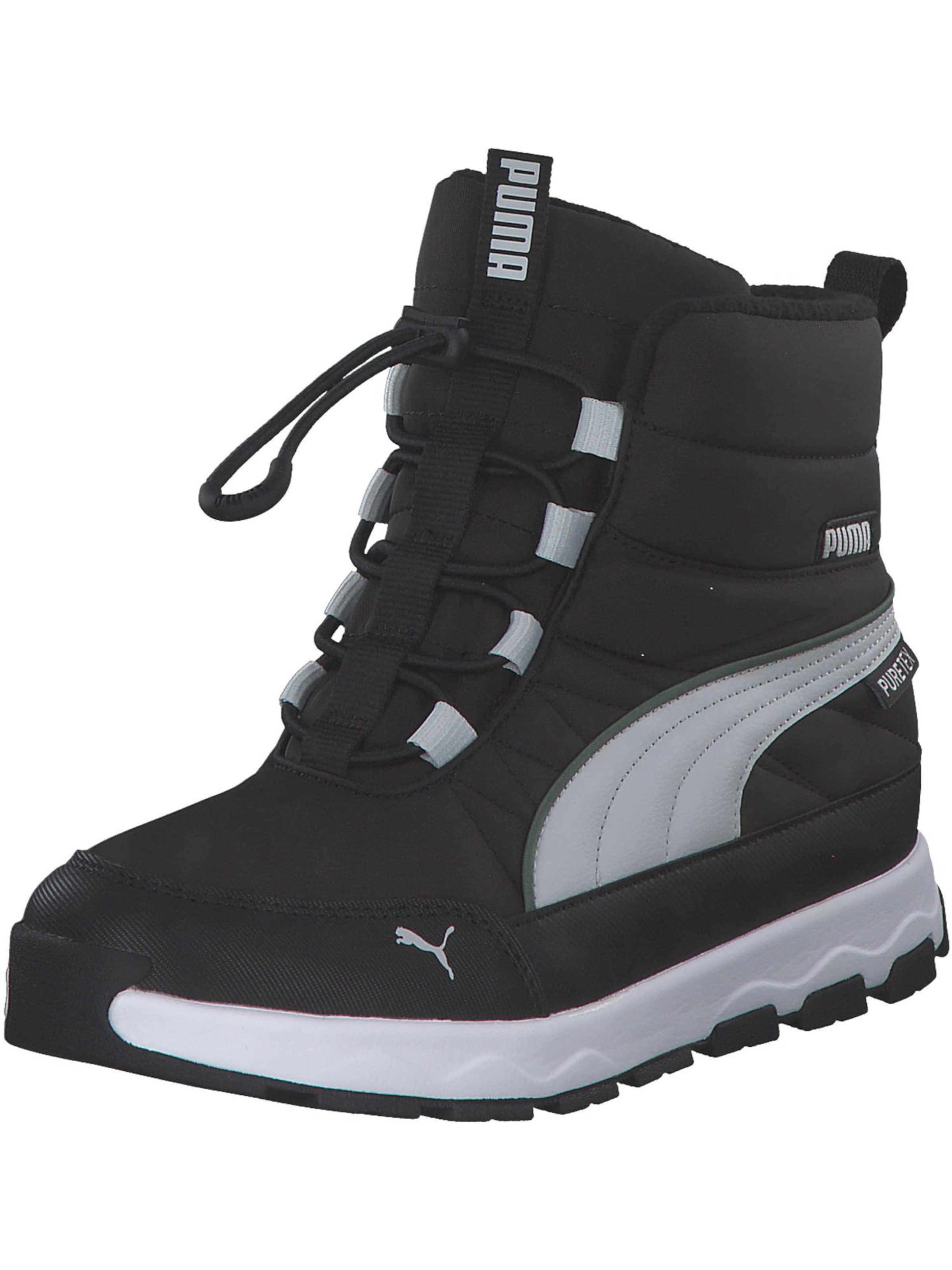 PUMA Snowboots 'Evolve Puretex' in Zwart: voorkant