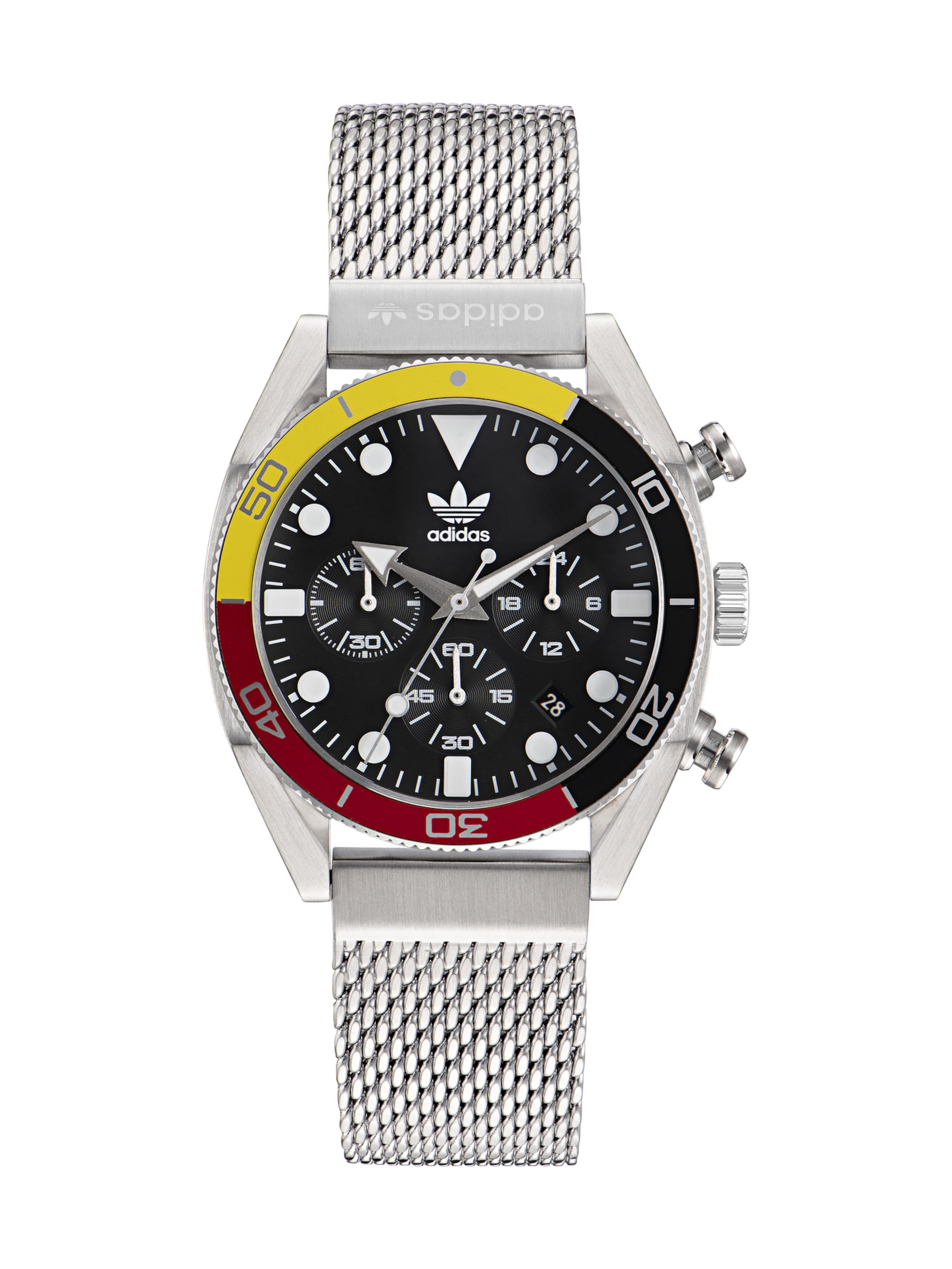 ADIDAS ORIGINALS Analogt ur 'Ao Fashion Edition Two' i sølv: forside