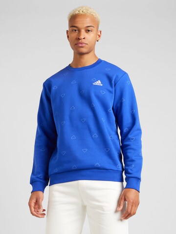 ADIDAS SPORTSWEAR - Sweatshirt de desporto em azul: frente