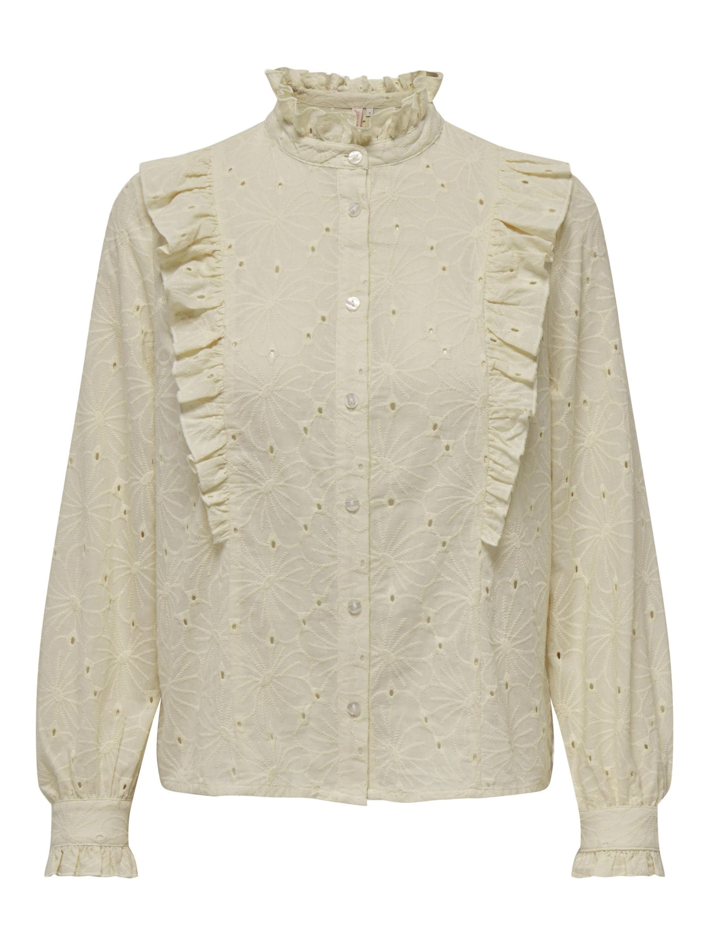 ONLY Blouse in Beige: voorkant