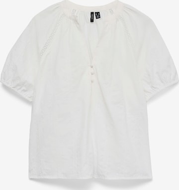 VERO MODA Bluza 'VMJUTTY' | bela barva: sprednja stran