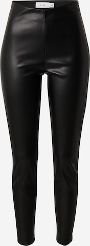 VILA Slim fit Trousers 'DAGMAR' in Black: front
