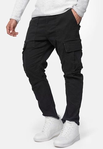 INDICODE JEANS Regular Cargojeans ' Walsh ' in Schwarz: predná strana