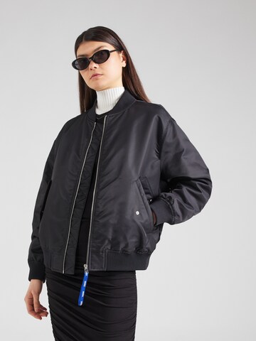 HUGO Between-season jacket 'Falcia-1' in Black: front