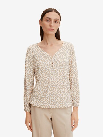 T-shirt TOM TAILOR en beige : devant