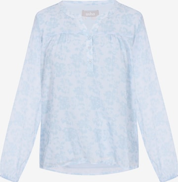 Usha - Blusa em azul: frente