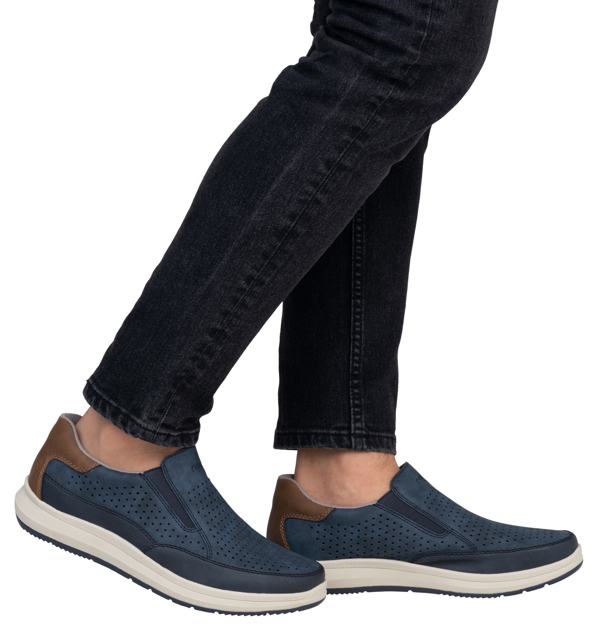 Slip on Rieker en bleu