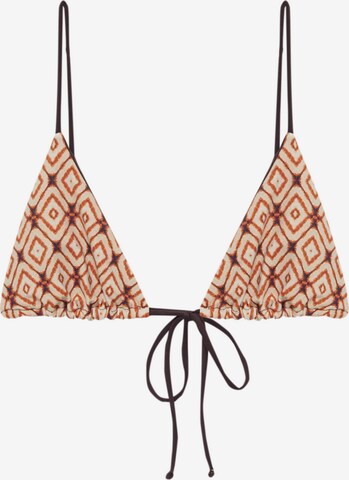 Pull&Bear Triangel Bikinioverdel i beige: forside