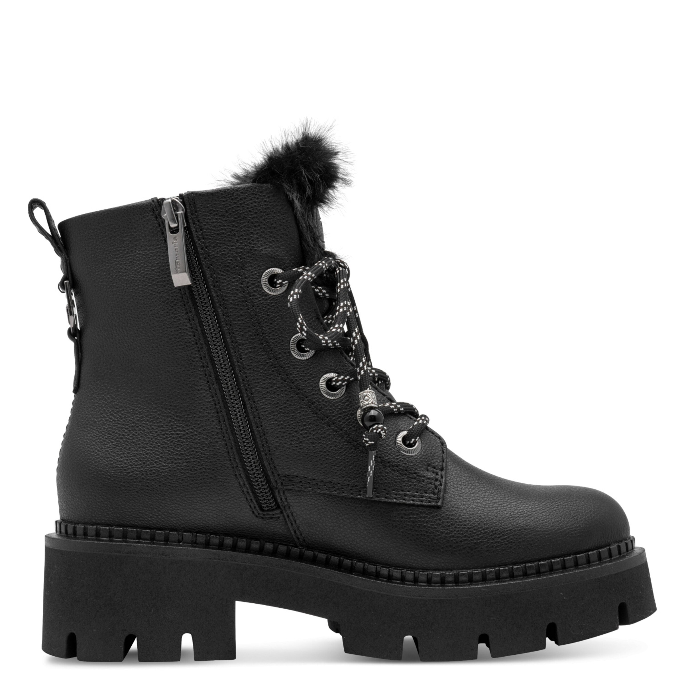 Bottines à lacets Tamaris en noir