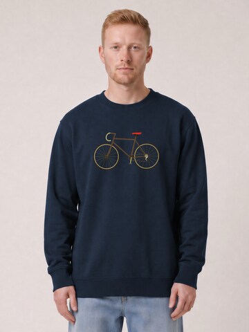 Sweat-shirt 'Fahrrad' Watapparel en bleu : devant