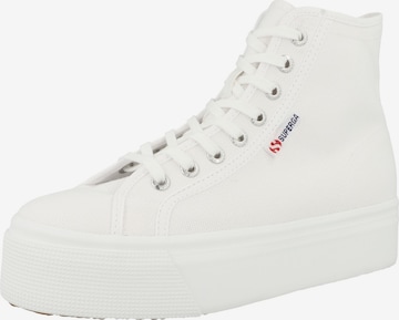 SUPERGA Sneakers hoog in Wit: voorkant