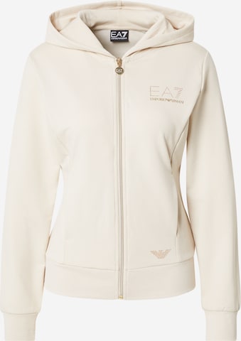 Giacca di felpa di EA7 Emporio Armani in grigio: frontale