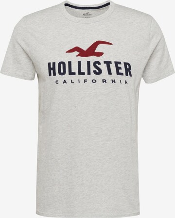 HOLLISTER Tričko – šedá: přední strana