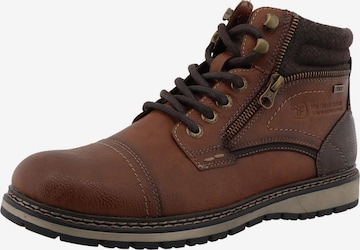 Boots stringati di TOM TAILOR in marrone: frontale