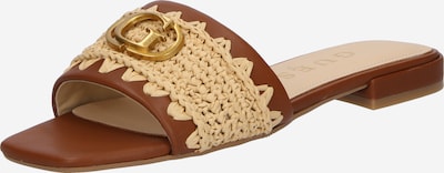 GUESS Sapato aberto 'TAMARRA' em bege / conhaque / ouro, Vista do produto