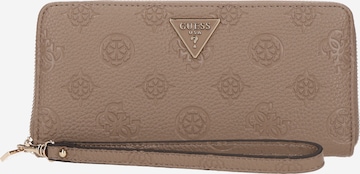 GUESS Портмоне 'CRESIDIA II SLG LRG ZIP AROUND' в Бежевый: спереди