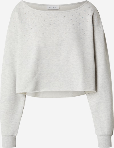 MYLAVIE by Sarah Harrison Collegepaita 'SWEATSHIRT WITH WIDE NECKLINE' värissä harmaa, Tuotenäkymä