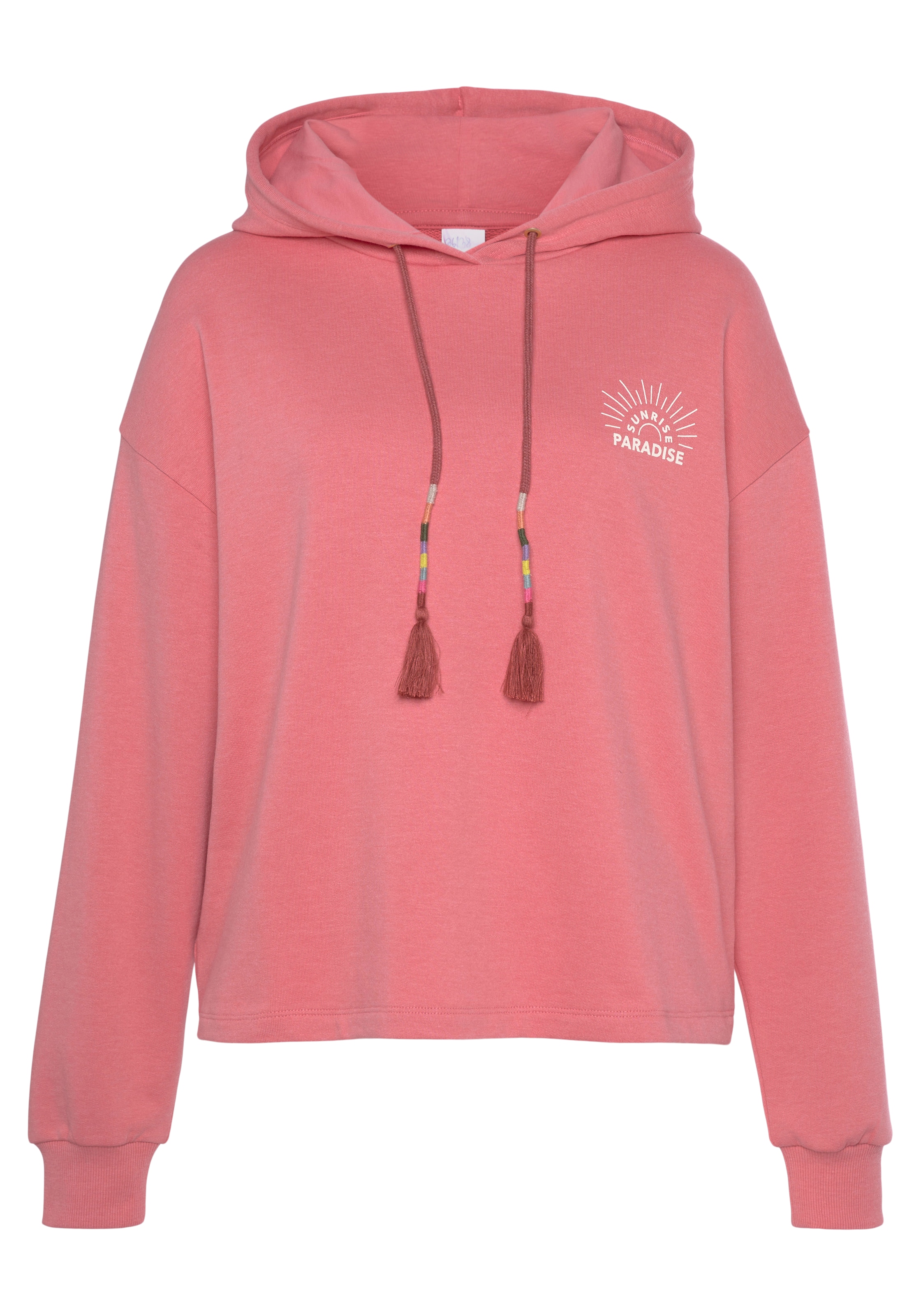 VIVANCE Sweat-shirt en rose / blanc, Vue avec produit