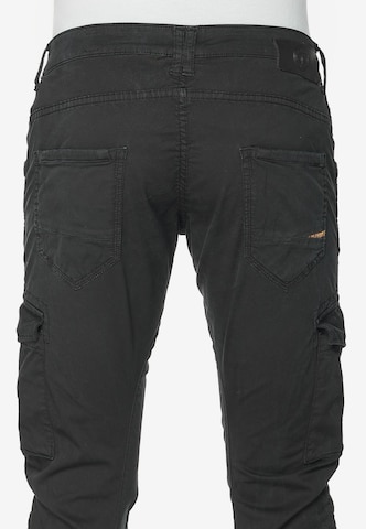 Le Temps Des Cerises Tapered Cargo Pants 'ALBAN' in Black