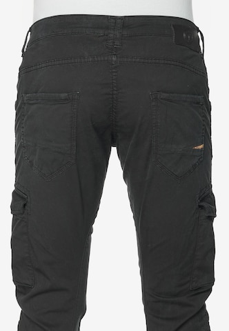 Le Temps Des Cerises Tapered Cargo trousers 'ALBAN' in Black