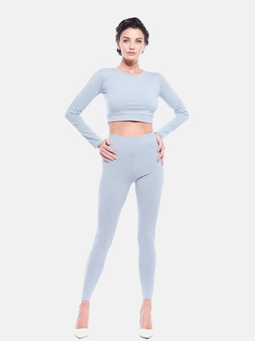 Evoni Funktionsshirt 'Bauchfrei'‌‌‌‌ in Grau