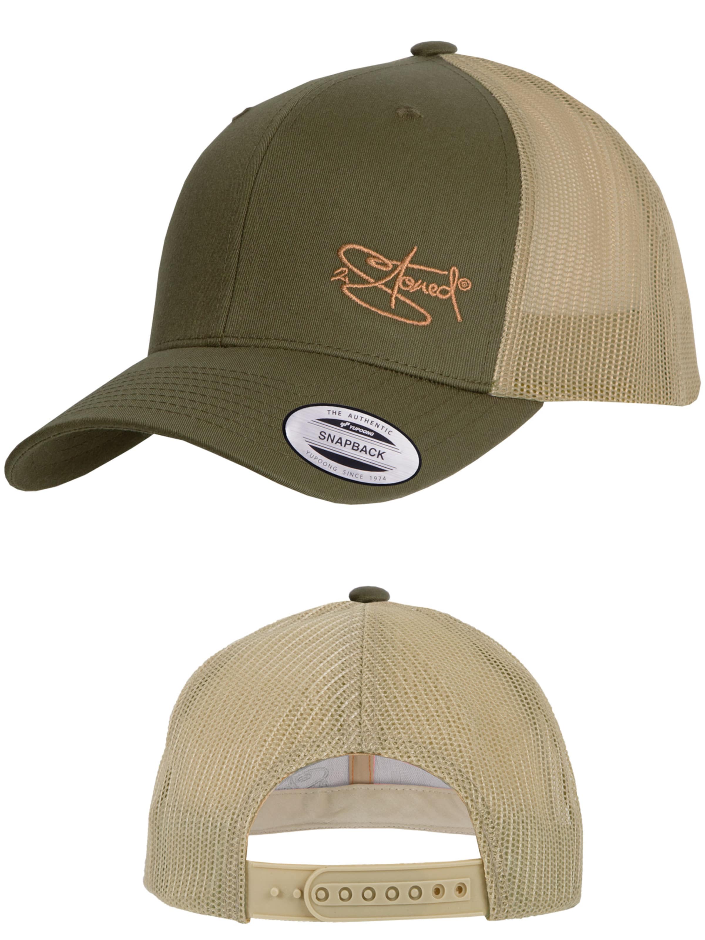 2Stoned Cap 'Flexfit Trucker Retro 2-Tone' in Green