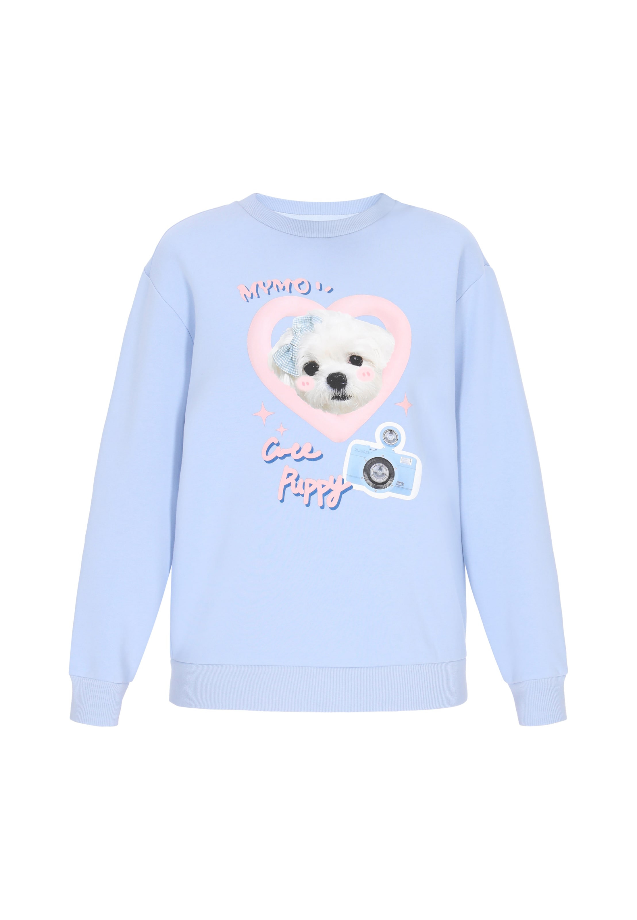 MYMO Sweatshirt 'Pop' in Blue: front