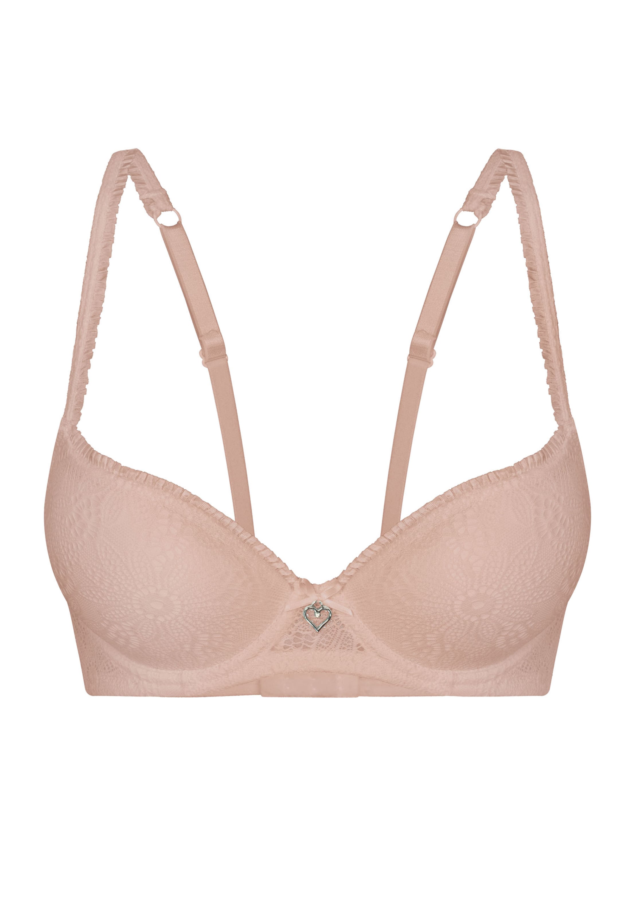 sassa Push-up Bra 'Dirndl' in Beige: front