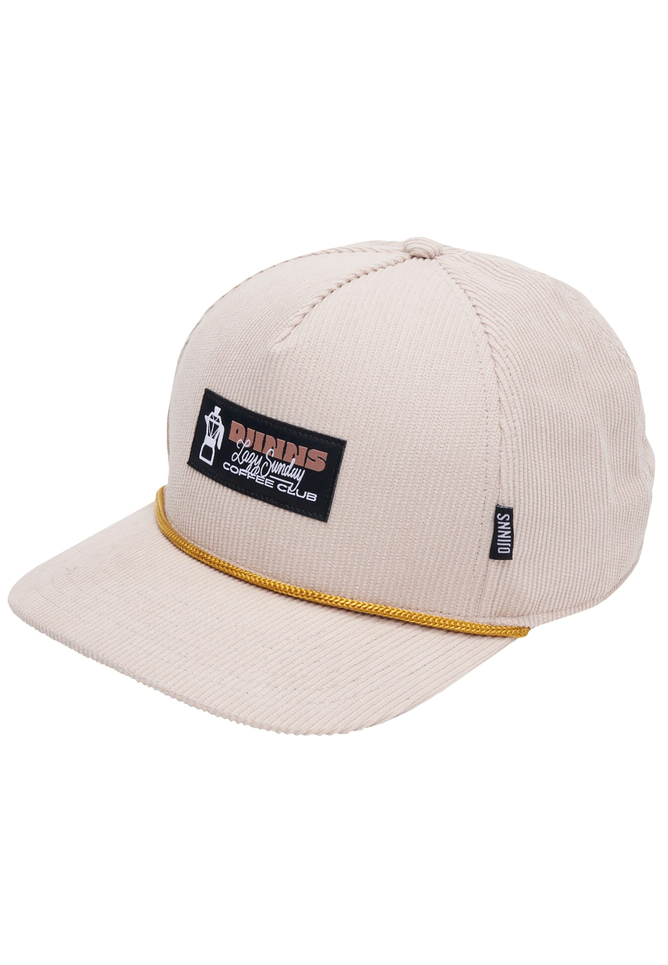 DJINNS Cap 'HFT Sunday Coffe' in White: front