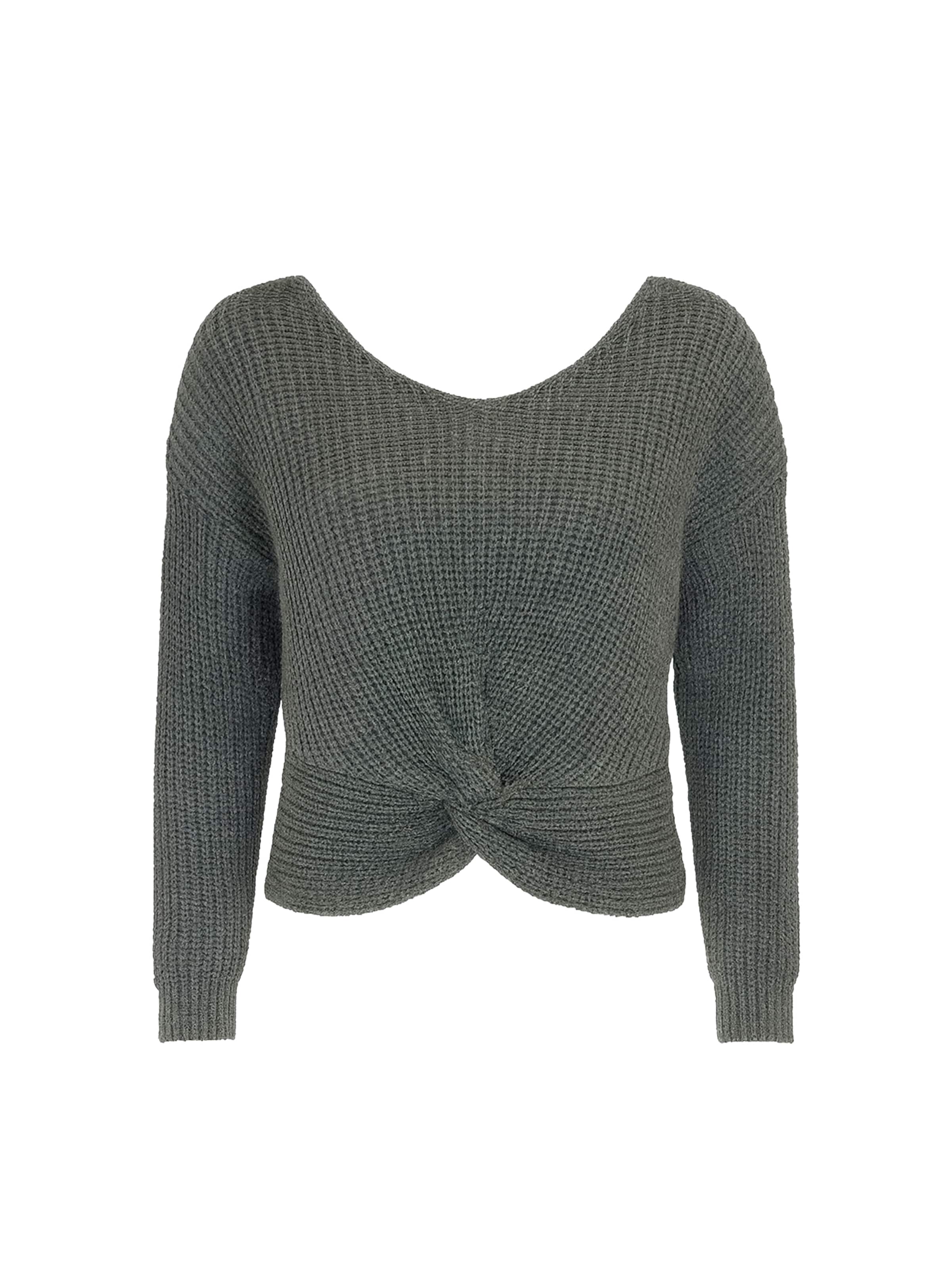 Elara Pullover in Grau: Vorderseite