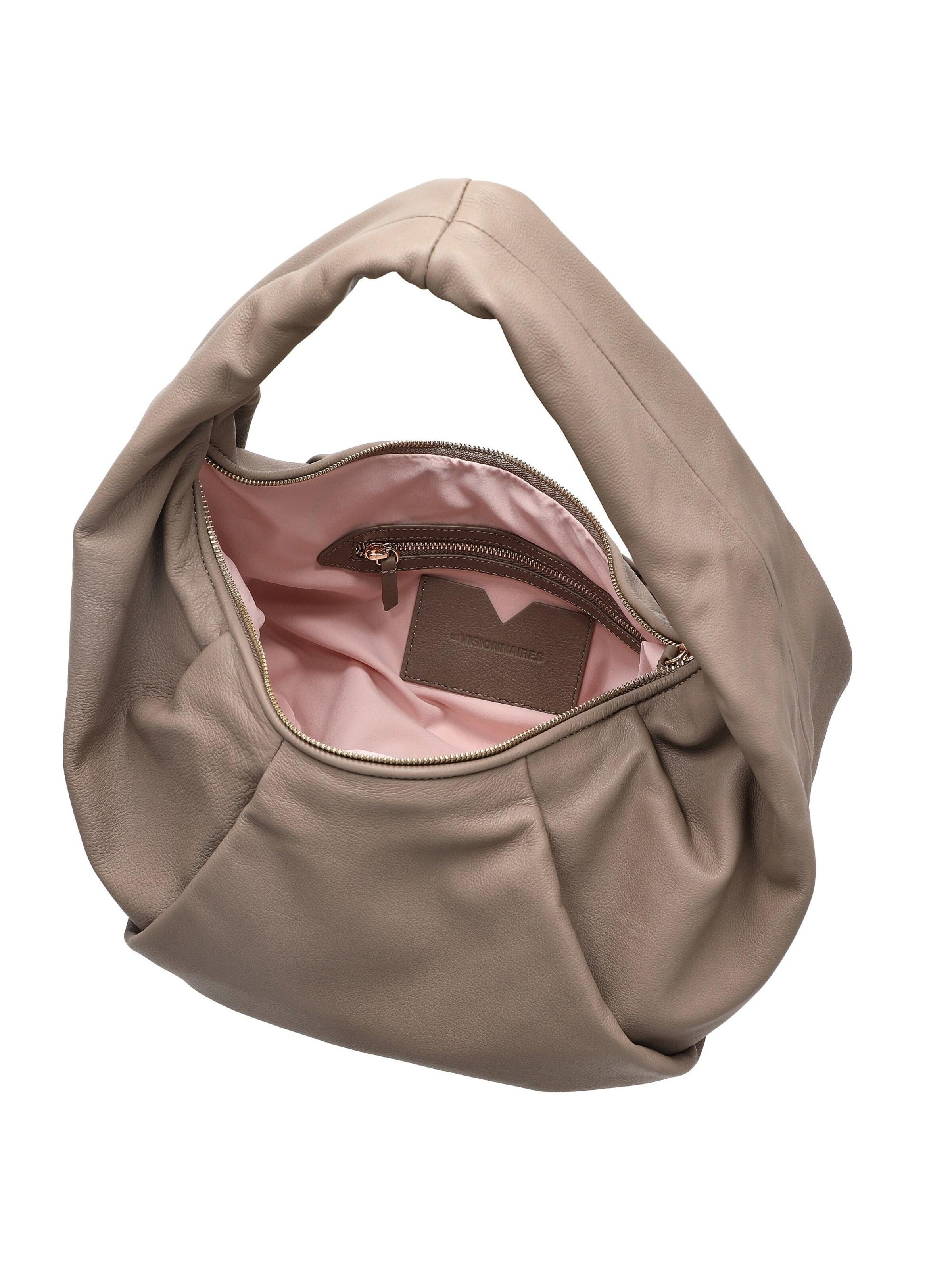 Les Visionnaires Handtasche 'Greta Essential Soft Grainy'‌‌ in Grau