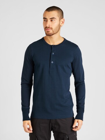 KnowledgeCotton Apparel Shirt in Blue: front