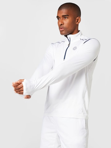 BIDI BADU Athletic Sweatshirt 'Zac Tech' in White: front