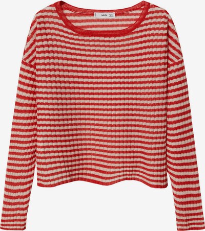 MANGO Sweter 'GALA' w kolorze beżowy / czerwonym, Podgląd produktu